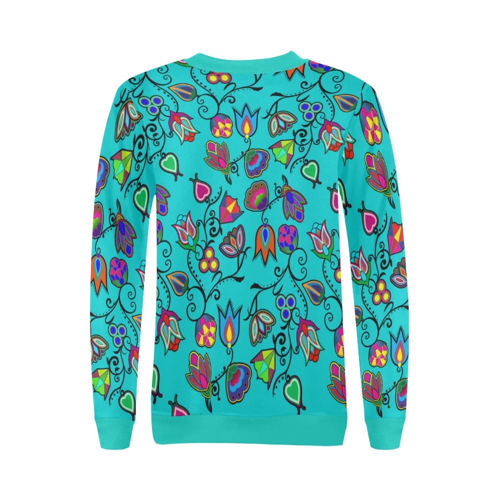 Indigenous Paisley Sky All Over Print Crewneck Sweatshirt for Women (Model H18) Crewneck Sweatshirt for Women (H18) e-joyer 