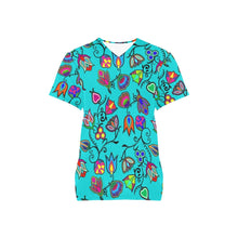 Load image into Gallery viewer, Indigenous Paisley Sky All Over Print Scrub Top Scrub Top e-joyer 
