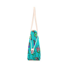 Load image into Gallery viewer, Indigenous Paisley - Sky Clover Canvas Tote Bag (Model 1661) Clover Canvas Tote Bag (1661) e-joyer 
