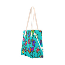 Load image into Gallery viewer, Indigenous Paisley - Sky Clover Canvas Tote Bag (Model 1661) Clover Canvas Tote Bag (1661) e-joyer 
