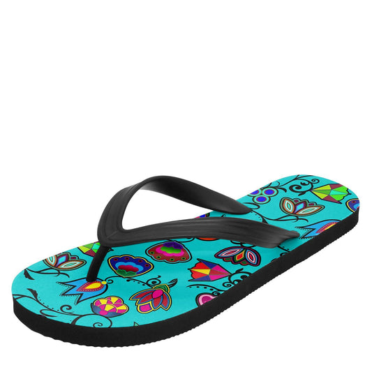 Indigenous Paisley Sky Flip Flops 49 Dzine 