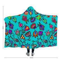 Load image into Gallery viewer, Indigenous Paisley Sky Hooded Blanket 49 Dzine 
