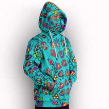 Load image into Gallery viewer, Indigenous Paisley Sky Hoodie with Face Cover 49 Dzine 
