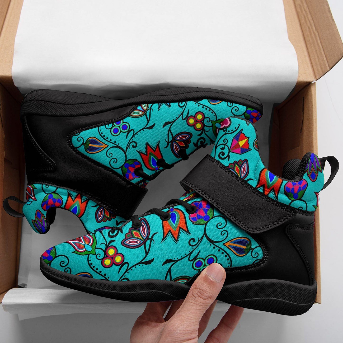 Indigenous Paisley Sky Ipottaa Basketball / Sport High Top Shoes 49 Dzine 