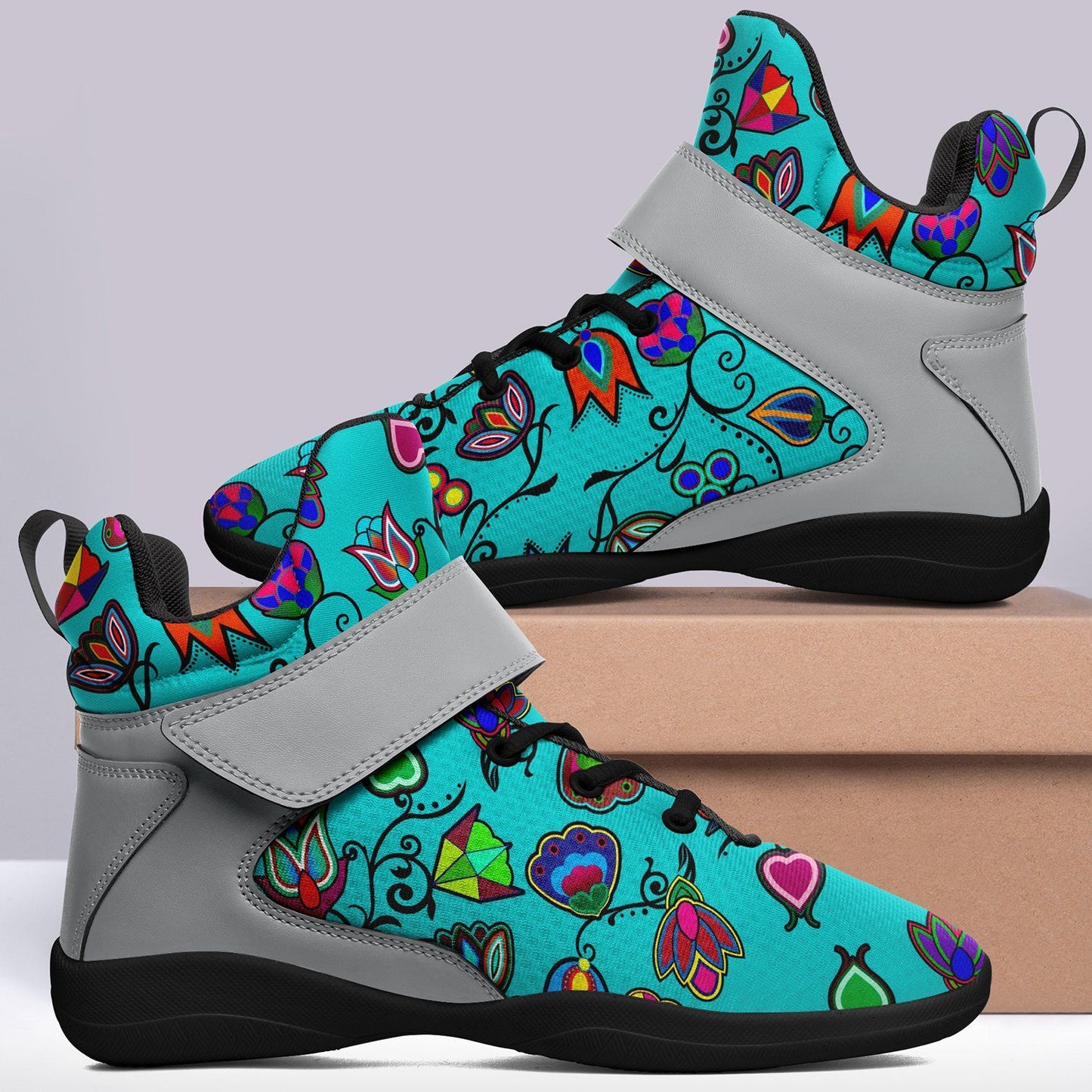 Indigenous Paisley Sky Ipottaa Basketball / Sport High Top Shoes 49 Dzine 