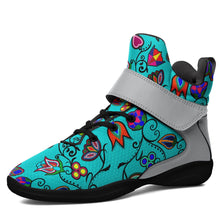 Load image into Gallery viewer, Indigenous Paisley Sky Ipottaa Basketball / Sport High Top Shoes 49 Dzine US Women 4.5 / US Youth 3.5 / EUR 35 Black Sole with Gray Strap 
