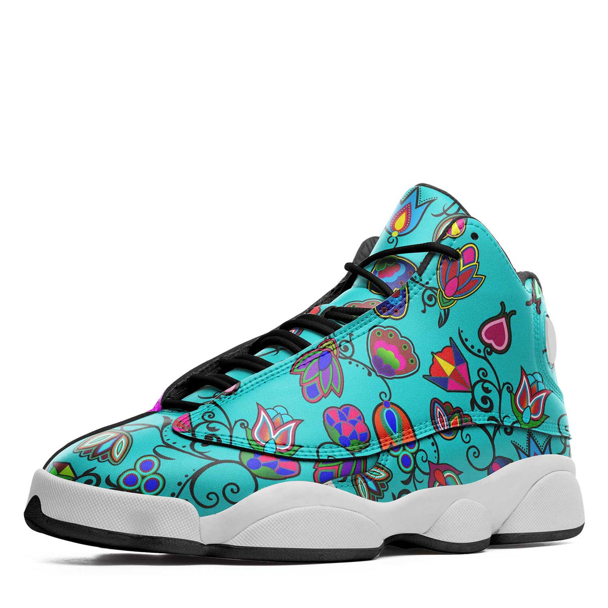 Indigenous Paisley Sky Isstsokini – Unisex Sneakers by 49 Dzine