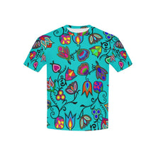 Load image into Gallery viewer, Indigenous Paisley - Sky Kids&#39; All Over Print T-shirt (USA Size) (Model T40) All Over Print T-shirt for Kid (T40) e-joyer 
