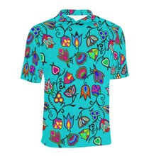 Load image into Gallery viewer, Indigenous Paisley Sky Men&#39;s All Over Print Polo Shirt (Model T55) Men&#39;s Polo Shirt (Model T55) e-joyer 
