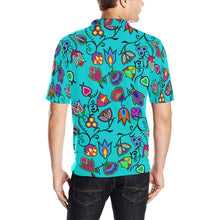 Load image into Gallery viewer, Indigenous Paisley Sky Men&#39;s All Over Print Polo Shirt (Model T55) Men&#39;s Polo Shirt (Model T55) e-joyer 
