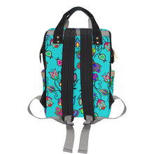 Load image into Gallery viewer, Indigenous Paisley - Sky Multi-Function Diaper Backpack (Model 1688) Diaper Backpack (1688) e-joyer 
