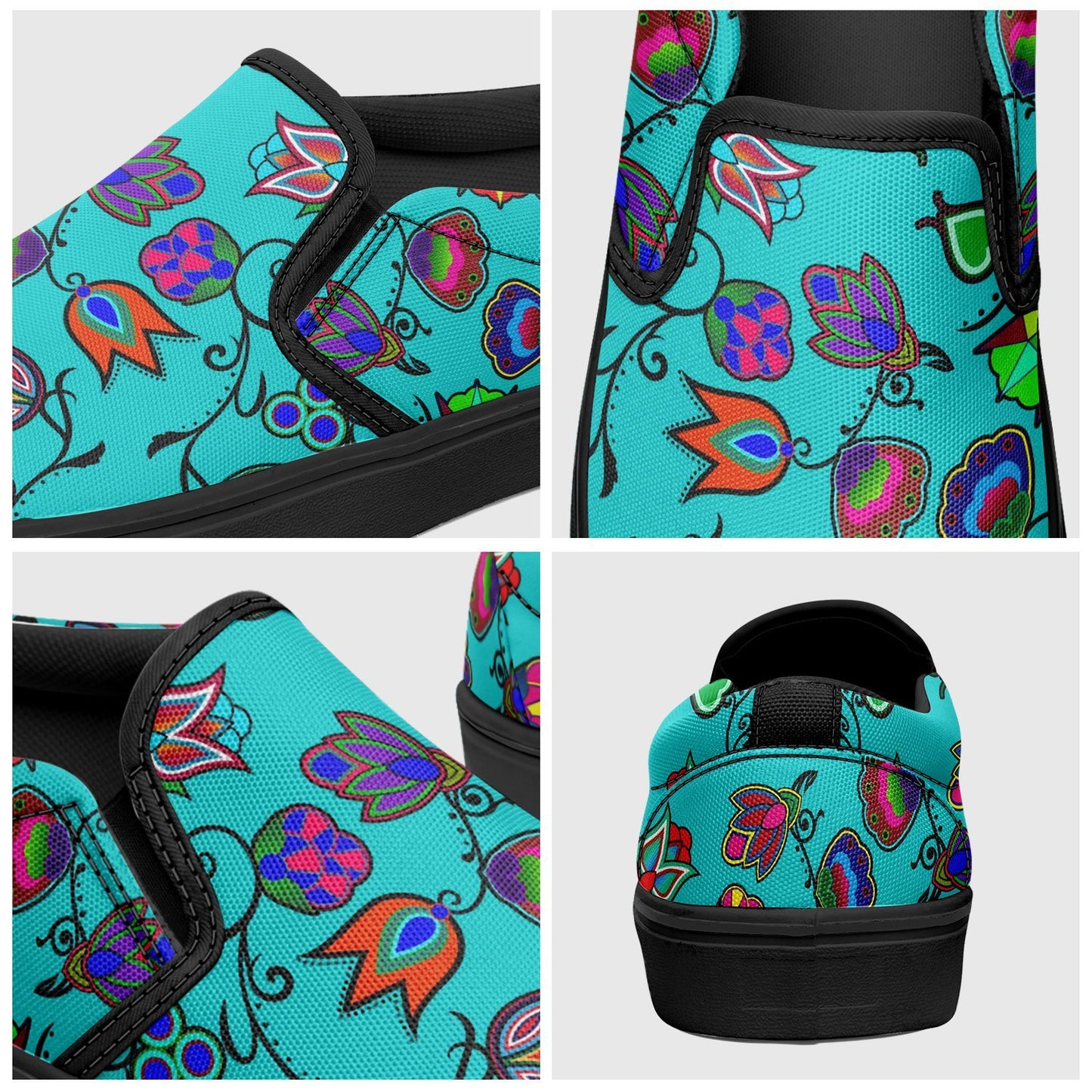 Indigenous Paisley Sky Otoyimm Canvas Slip On Shoes 49 Dzine 