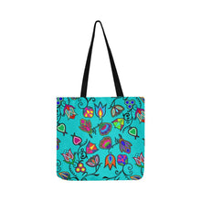 Load image into Gallery viewer, Indigenous Paisley - Sky Reusable Shopping Bag Model 1660 (Two sides) Shopping Tote Bag (1660) e-joyer 
