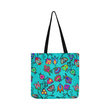 Load image into Gallery viewer, Indigenous Paisley - Sky Reusable Shopping Bag Model 1660 (Two sides) Shopping Tote Bag (1660) e-joyer 
