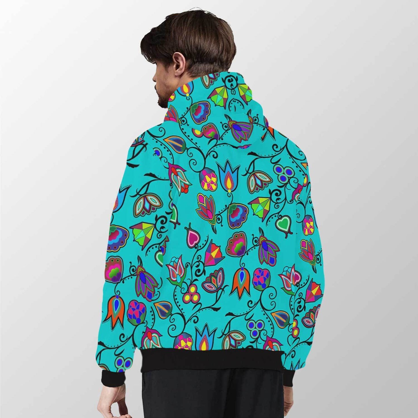 Indigenous Paisley Sky Sherpa Hoodie 49 Dzine 