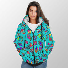 Load image into Gallery viewer, Indigenous Paisley Sky Sherpa Hoodie 49 Dzine 
