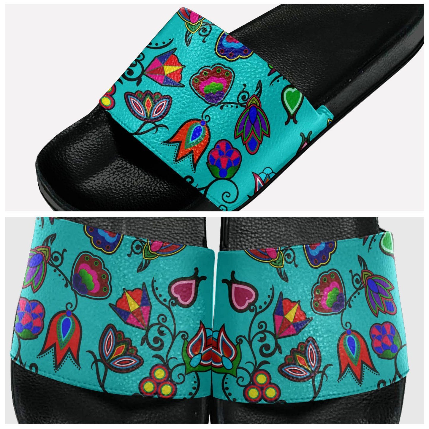 Indigenous Paisley Sky Slide Sandals 49 Dzine 