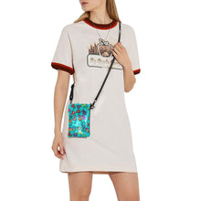 Load image into Gallery viewer, Indigenous Paisley - Sky Small Cell Phone Purse (Model 1711) Small Cell Phone Purse (1711) e-joyer 
