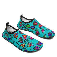 Load image into Gallery viewer, Indigenous Paisley Sky Sockamoccs Kid&#39;s Slip On Shoes 49 Dzine 
