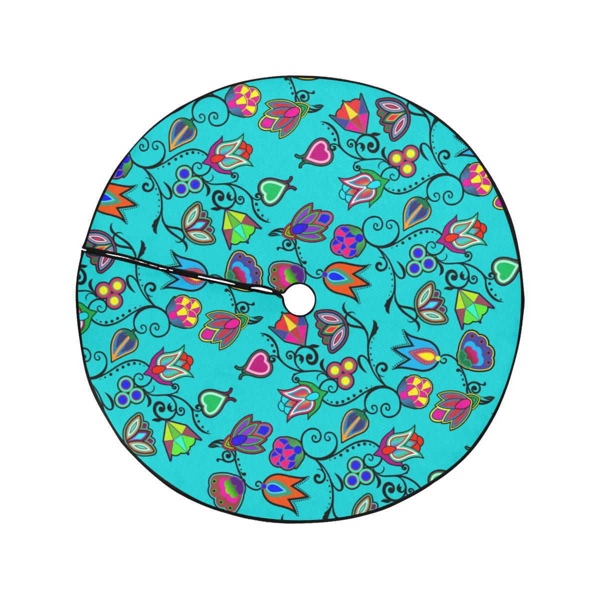 Indigenous Paisley Sky Tree Skirt by 49 Dzine