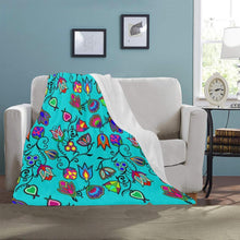 Load image into Gallery viewer, Indigenous Paisley Sky Ultra-Soft Micro Fleece Blanket 40&quot;x50&quot; Ultra-Soft Blanket 40&#39;&#39;x50&#39;&#39; e-joyer 
