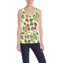 Load image into Gallery viewer, Indigenous Paisley Vanilla All Over Print Tank Top for Women (Model T43) All Over Print Tank Top for Women (T43) e-joyer 
