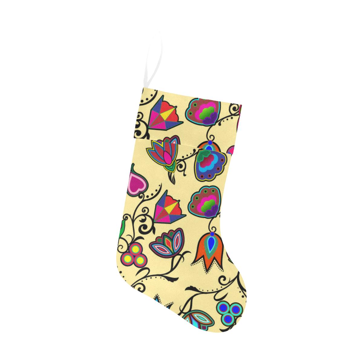 Indigenous Paisley - Vanilla Christmas Stocking Christmas Stocking e-joyer 