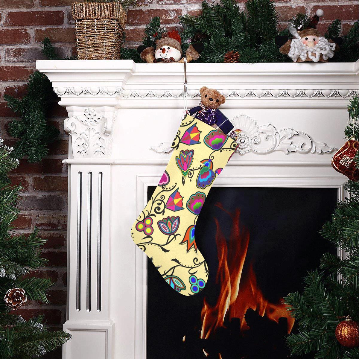 Indigenous Paisley - Vanilla Christmas Stocking Christmas Stocking e-joyer 