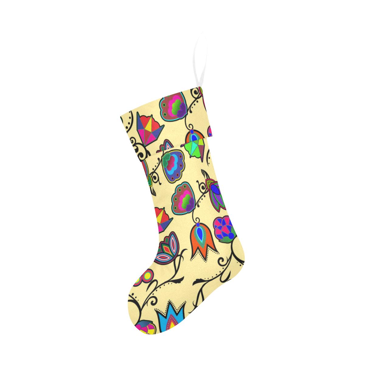 Indigenous Paisley - Vanilla Christmas Stocking Christmas Stocking e-joyer 