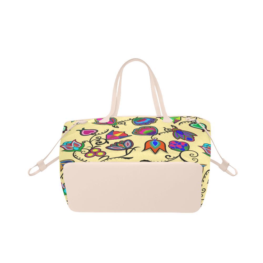 Indigenous Paisley - Vanilla Clover Canvas Tote Bag (Model 1661) Clover Canvas Tote Bag (1661) e-joyer 