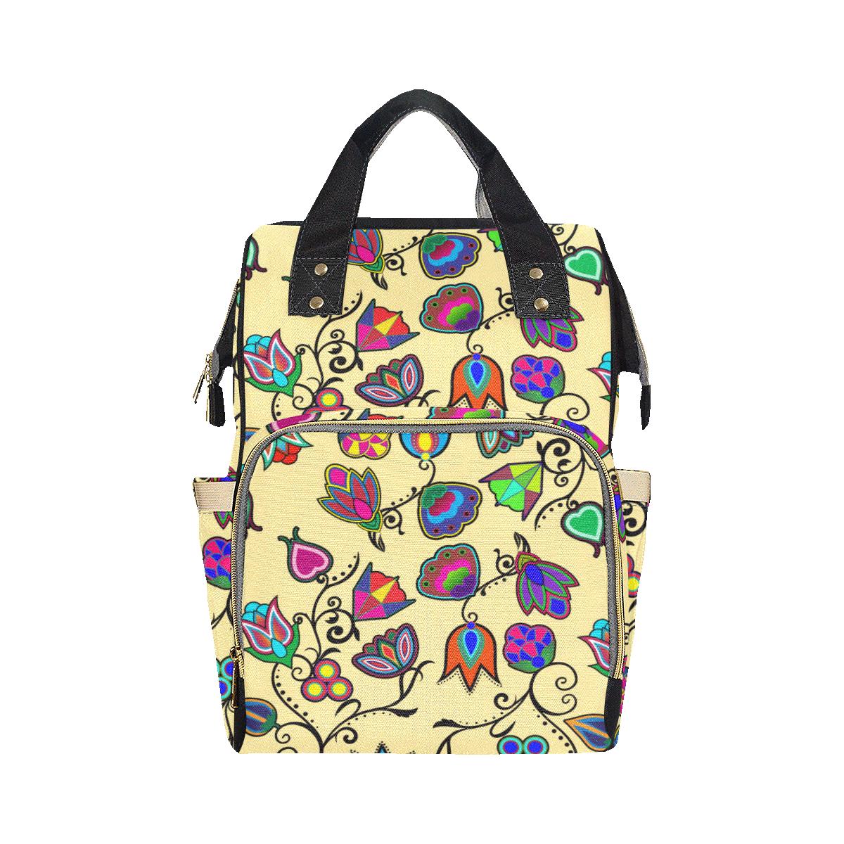 Indigenous Paisley Vanilla Diaper Bag by 49 Dzine