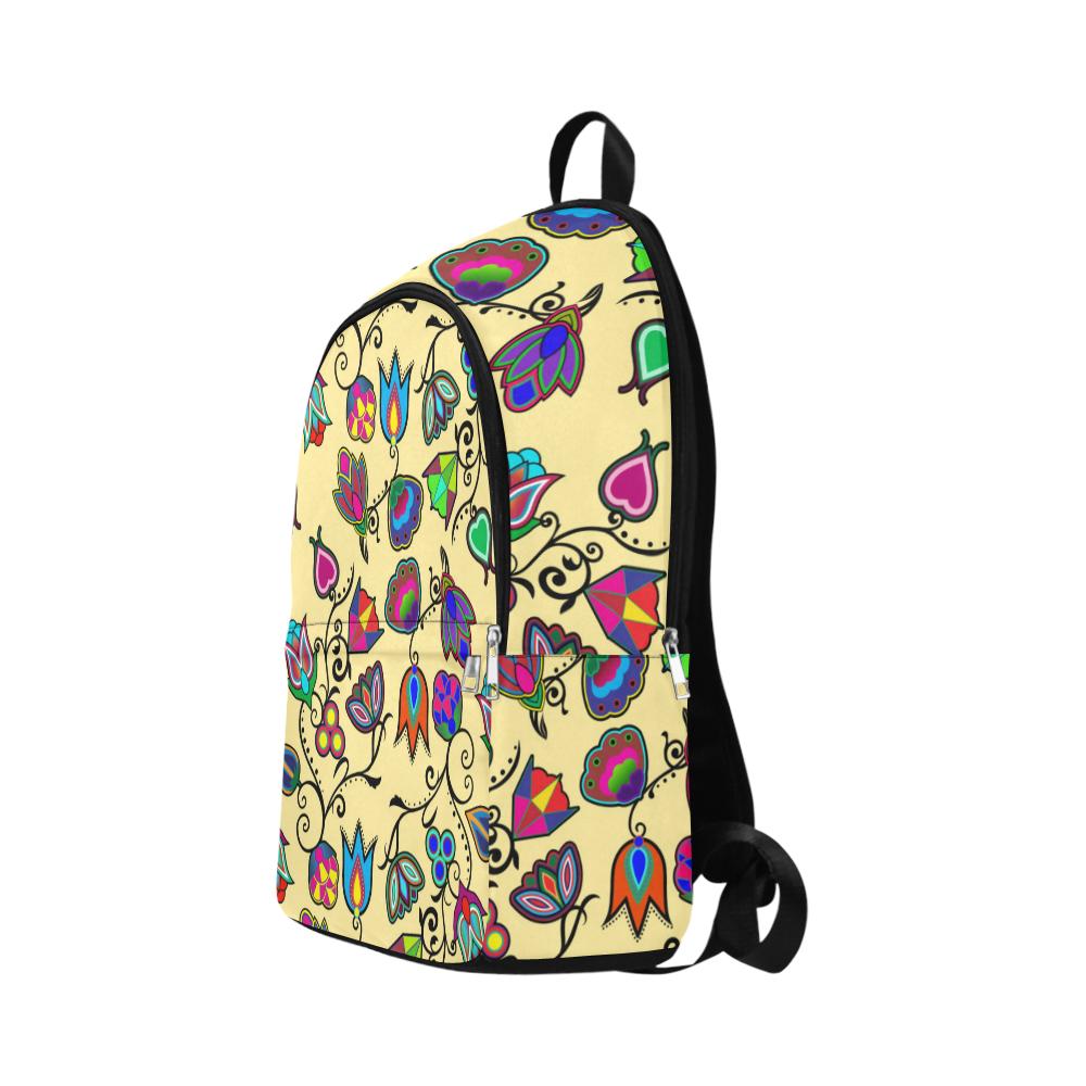 Indigenous Paisley Vanilla Fabric Backpack for Adult (Model 1659) Casual Backpack for Adult (1659) e-joyer 