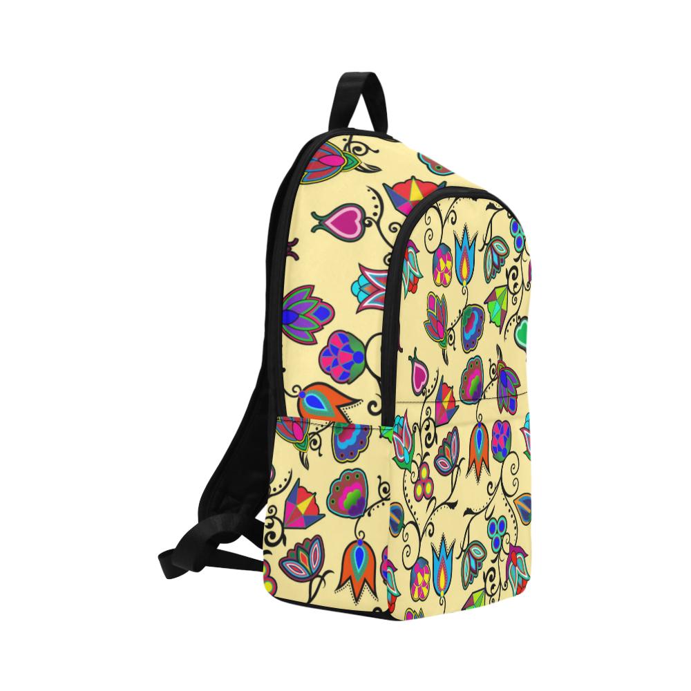 Indigenous Paisley Vanilla Fabric Backpack for Adult (Model 1659) Casual Backpack for Adult (1659) e-joyer 