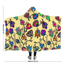 Load image into Gallery viewer, Indigenous Paisley Vanilla Hooded Blanket 49 Dzine 
