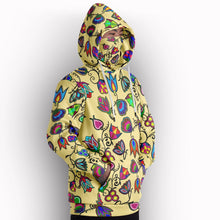 Load image into Gallery viewer, Indigenous Paisley Vanilla Hoodie with Face Cover 49 Dzine 
