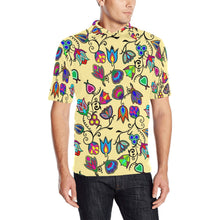 Load image into Gallery viewer, Indigenous Paisley Vanilla Men&#39;s All Over Print Polo Shirt (Model T55) Men&#39;s Polo Shirt (Model T55) e-joyer 
