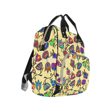 Load image into Gallery viewer, Indigenous Paisley - Vanilla Multi-Function Diaper Backpack (Model 1688) Diaper Backpack (1688) e-joyer 
