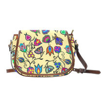 Load image into Gallery viewer, Indigenous Paisley - Vanilla Saddle Bag/Large (Model 1649) Saddle Bag/Large e-joyer 
