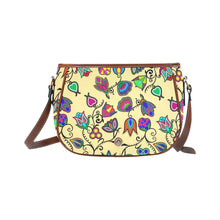 Load image into Gallery viewer, Indigenous Paisley - Vanilla Saddle Bag/Large (Model 1649) Saddle Bag/Large e-joyer 
