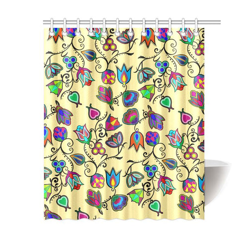 Indigenous Paisley - Vanilla Shower Curtain 60