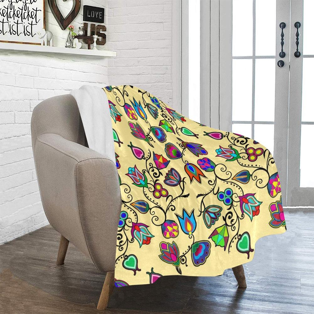 Indigenous Paisley Vanilla Ultra-Soft Micro Fleece Blanket 40"x50" Ultra-Soft Blanket 40''x50'' e-joyer 