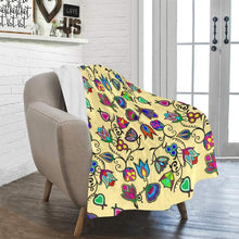 Load image into Gallery viewer, Indigenous Paisley Vanilla Ultra-Soft Micro Fleece Blanket 40&quot;x50&quot; Ultra-Soft Blanket 40&#39;&#39;x50&#39;&#39; e-joyer 
