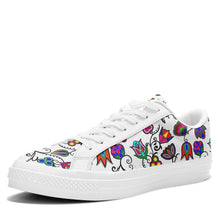 Load image into Gallery viewer, Indigenous Paisley White Aapisi Low Top Canvas Shoes White Sole 49 Dzine 
