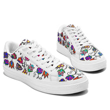 Load image into Gallery viewer, Indigenous Paisley White Aapisi Low Top Canvas Shoes White Sole 49 Dzine 
