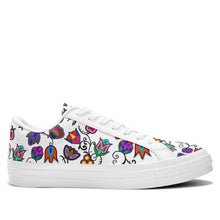 Load image into Gallery viewer, Indigenous Paisley White Aapisi Low Top Canvas Shoes White Sole 49 Dzine 
