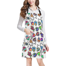 Load image into Gallery viewer, Indigenous Paisley White All Over Print Apron All Over Print Apron e-joyer 
