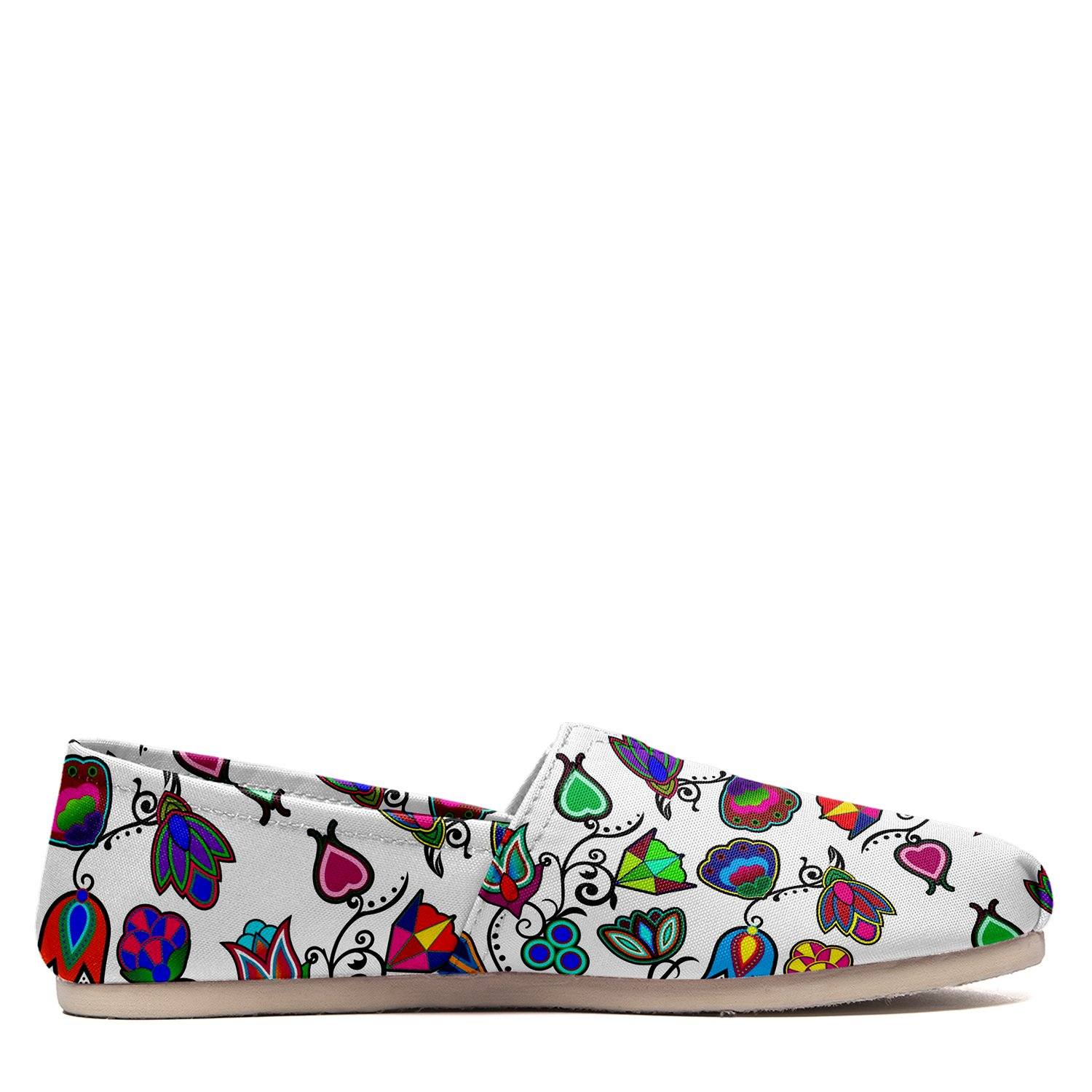 Indigenous Paisley White Casual Unisex Slip On Shoe Herman 