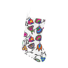 Load image into Gallery viewer, Indigenous Paisley - White Christmas Stocking Christmas Stocking e-joyer 
