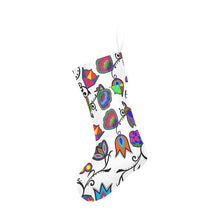 Load image into Gallery viewer, Indigenous Paisley - White Christmas Stocking Christmas Stocking e-joyer 
