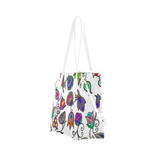 Load image into Gallery viewer, Indigenous Paisley - White Clover Canvas Tote Bag (Model 1661) Clover Canvas Tote Bag (1661) e-joyer 
